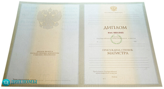 Диплом магистра 2004-2009 года